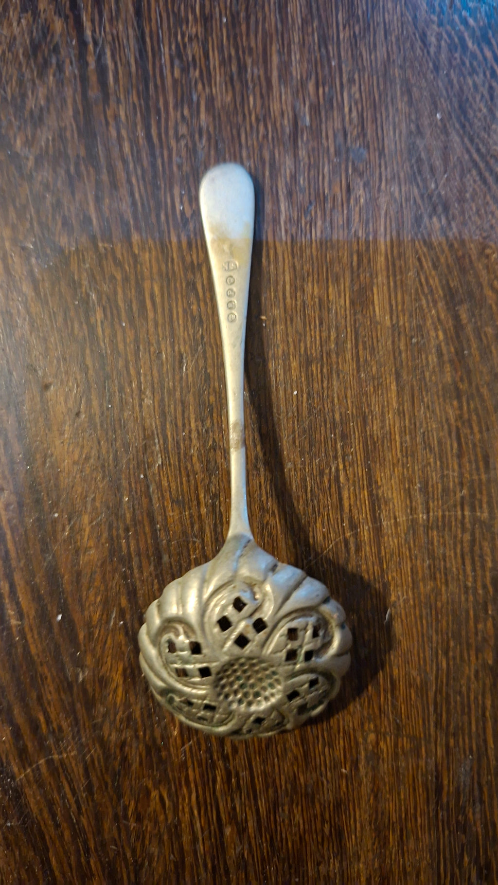 Vintage Silver-Plated Sugar Sifter Spoon