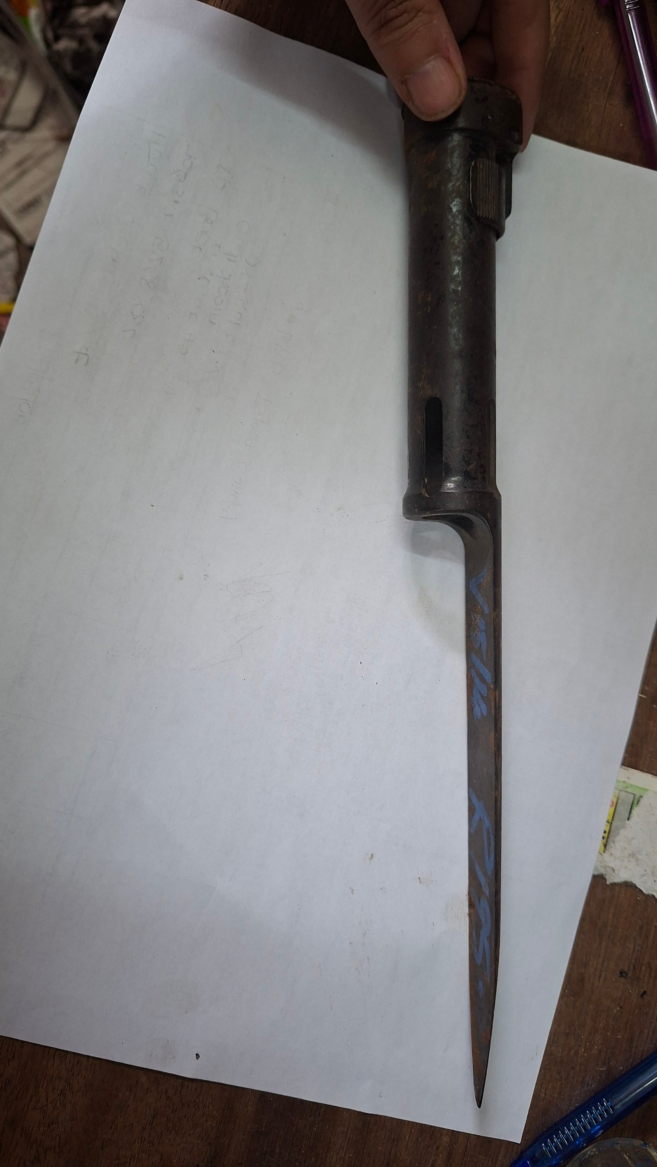 Vintage Steel Spike Bayonet – Collector’s Item