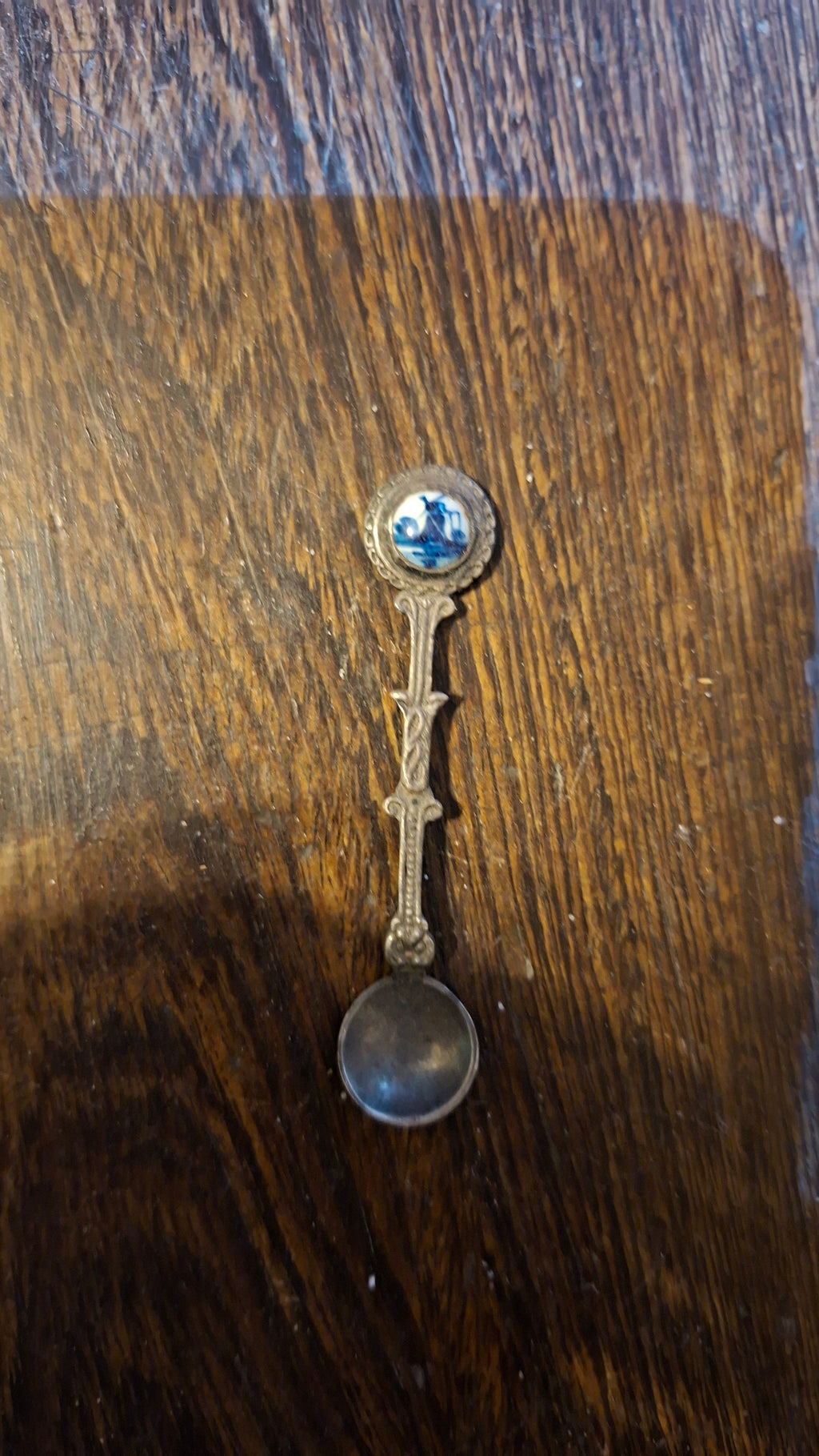 Vintage Dutch "Windmill" Salt Spoon