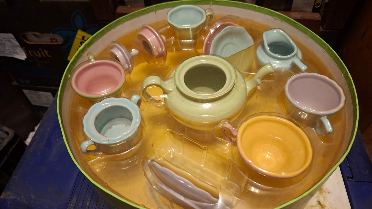 Rosanna Tea For Me Too children's tea set unopened in original plastic